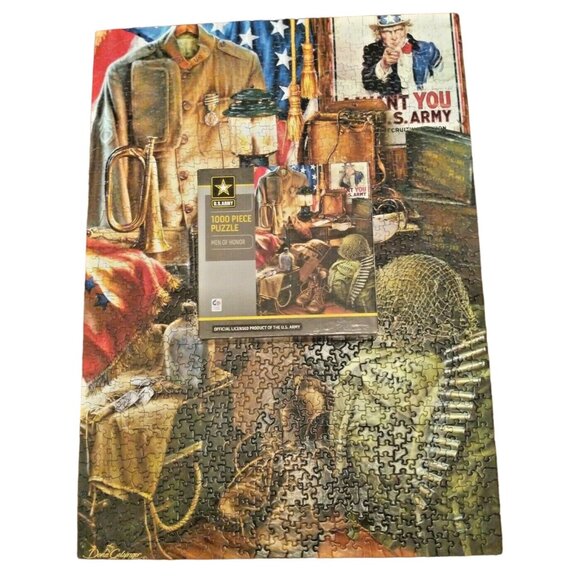 MasterPieces Men of Honor US Army 1000 Piece Military Jigsaw Puzzle (Complete) - Picture 5 of 9